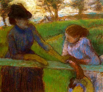 The Conversation, c.1889 by Edgar Degas